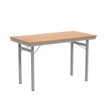 Klapptisch, 120x60 cm (B/T), 72 cm hoch, 4-Fuß, 